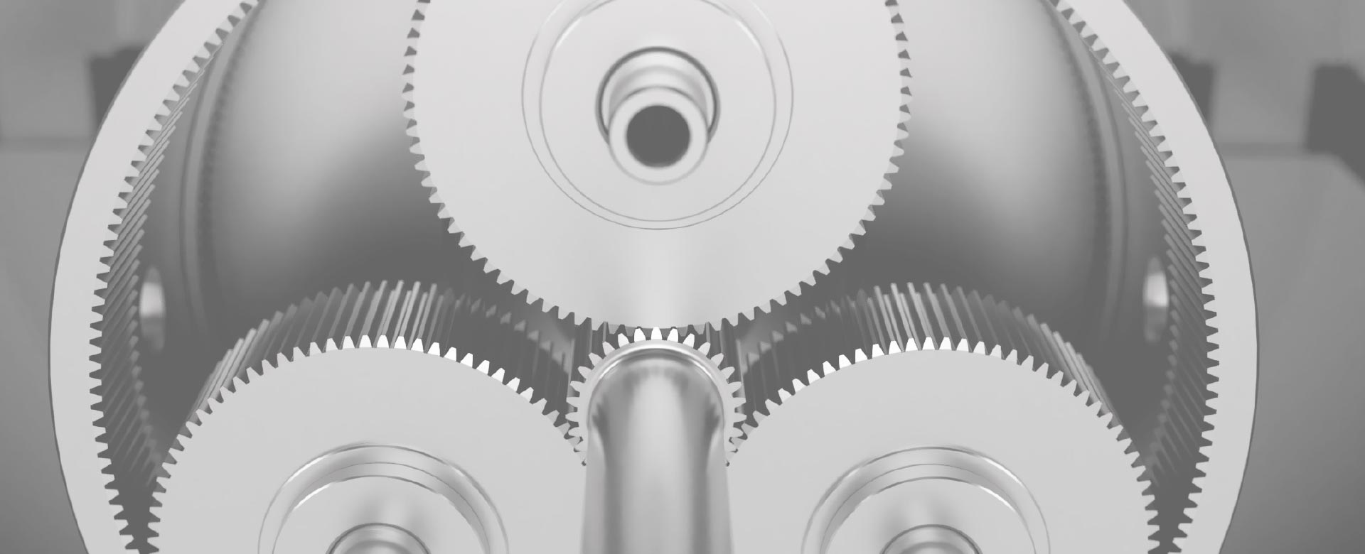 detailed view of epicyclic gears